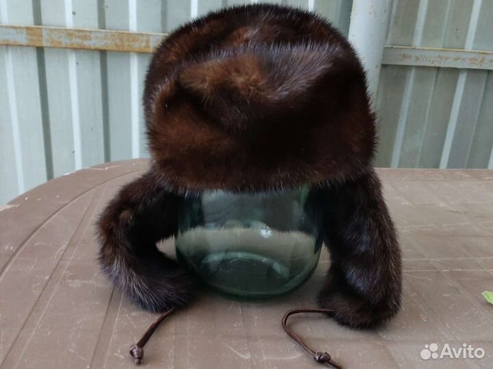Норковая шапка мужская новая