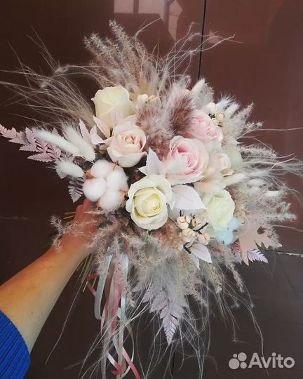 Букет цветов из сухоцветов