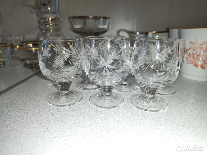 Хрусталь,фужеры,посуда СССР