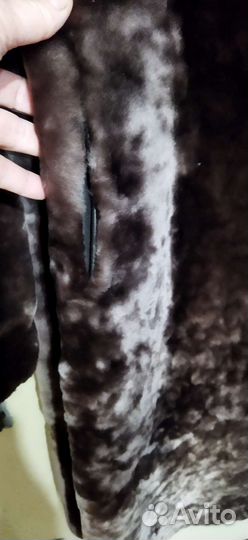 Шуба мутоновая с норкой новый