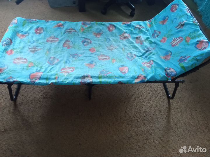 Раскладушка с матрасом детская