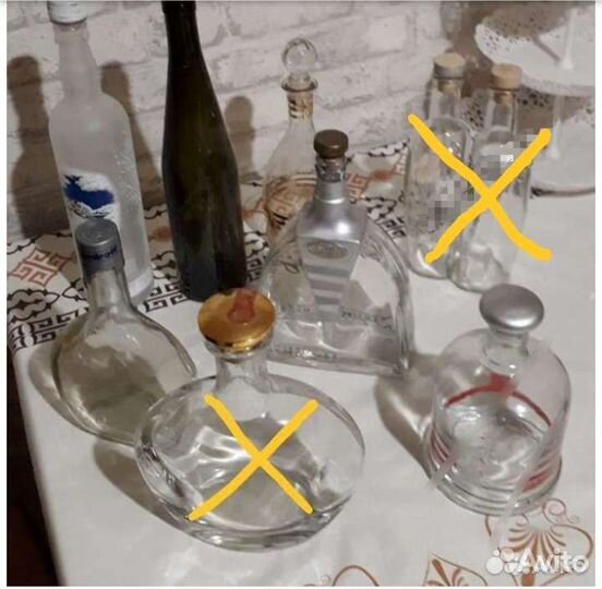 Бутылки стекло для декора, творчества