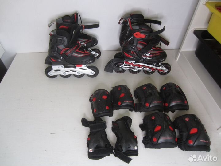 Роликовые коньки детские reaction Rainbow