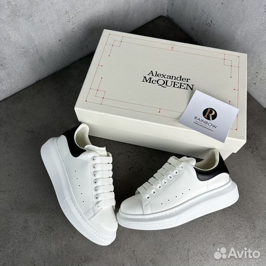 Кеды Alexander McQueen White Black