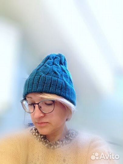 Шапочка из мериноса, размер -53-54