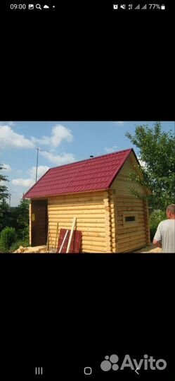 Строительство бань, беседок, гаражей, под ключ