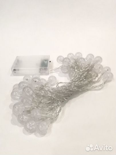 Гирлянда шарики с пузырьками