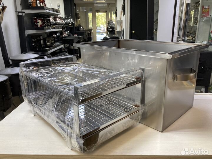 Коптильня 250х400х250 2мм с гидрозатвором