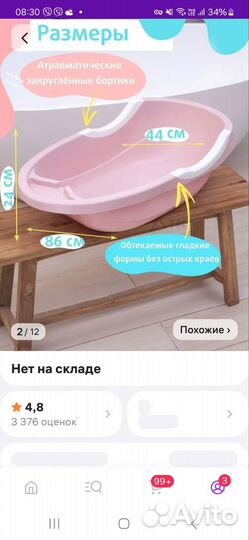 Ванночка для купания
