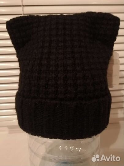 Шапка кошка с ушками демисезон