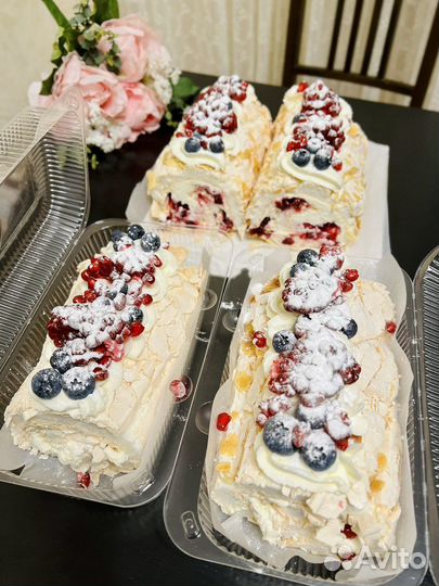 Меренговый рулет