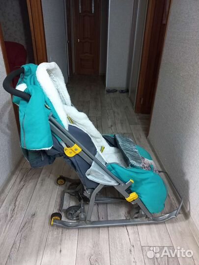 Детские санки коляска ника