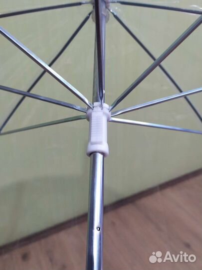Новый зонт трость прозрачный