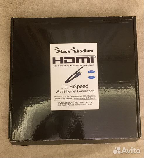 Hdmi кабель серии JET Black Rhodium