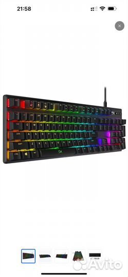 Игровая механическая клавиатура HyperX Red