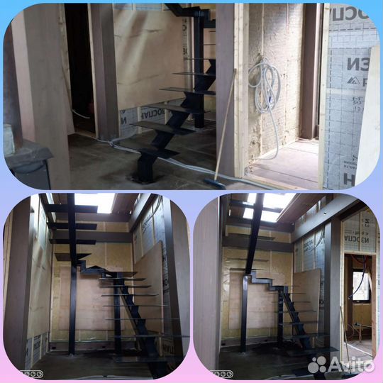 Лестница каркас в дом