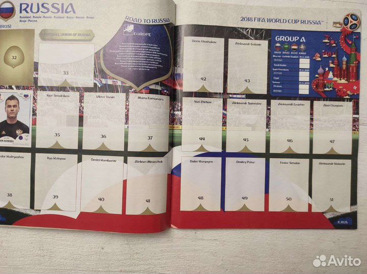 Альбом для наклеек panini чм 2018