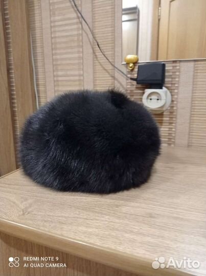 Берет женский норковый мягкий