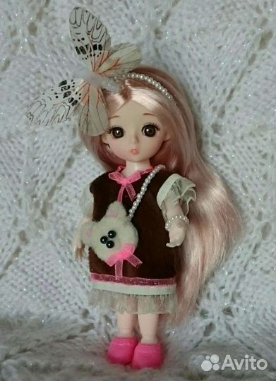 Кукла шарнирная 15см комплект новая