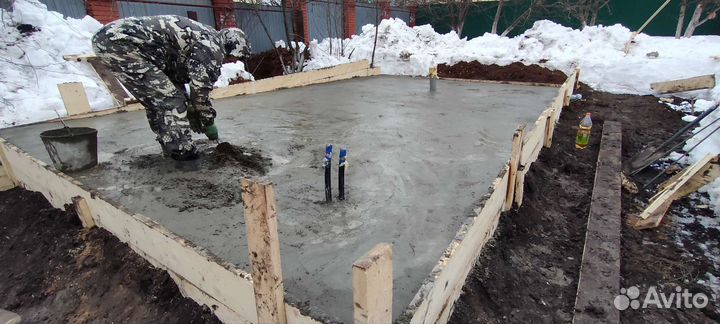 Фундамент под ключ бетонные работы