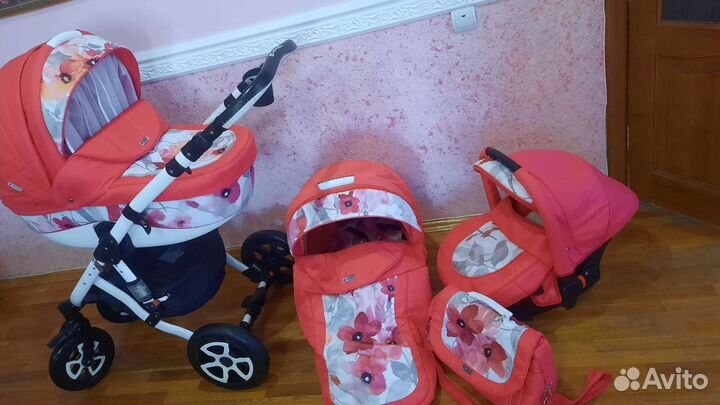 Коляска adamex barletta 3 в 1 полная комплектация