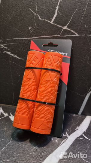 Грипсы STG Base, 126 мм, оранжевый