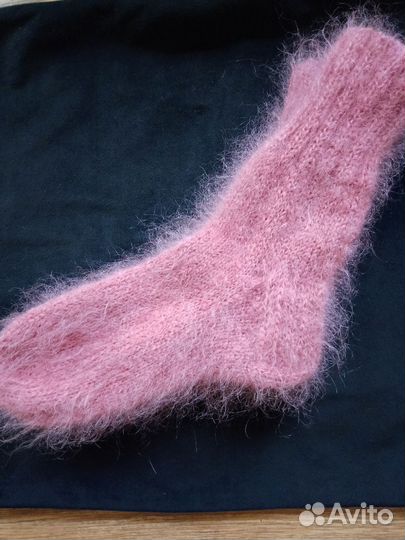 Носки вязаные ручной работы, мохер