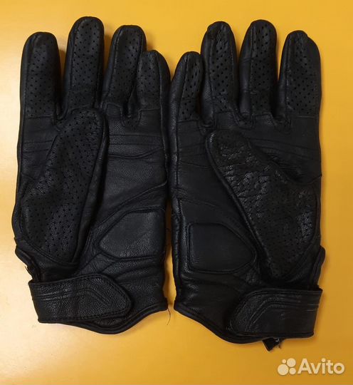 Перчатки кожаные для мото (глобус)