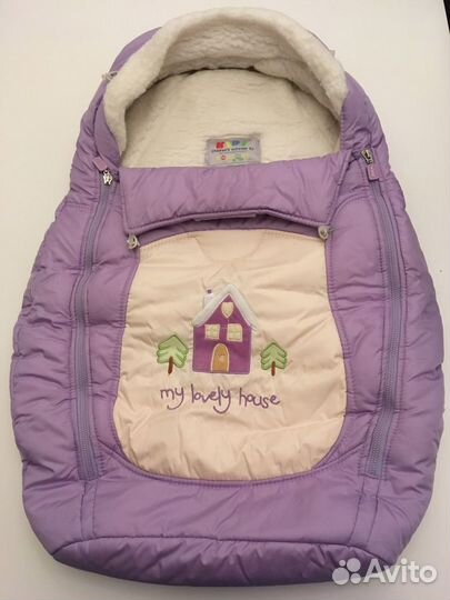 Меховой кокон в коляску