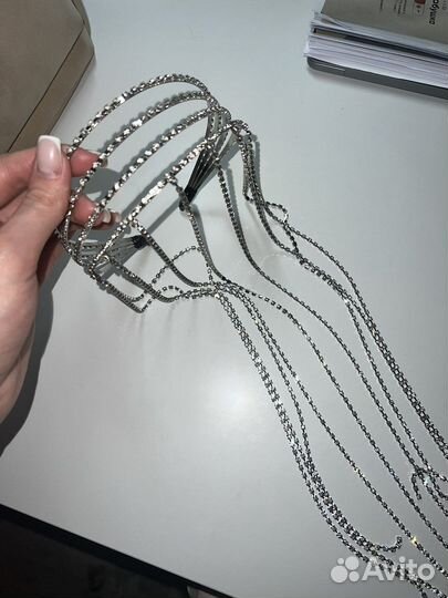 Ободок для волос со стразами