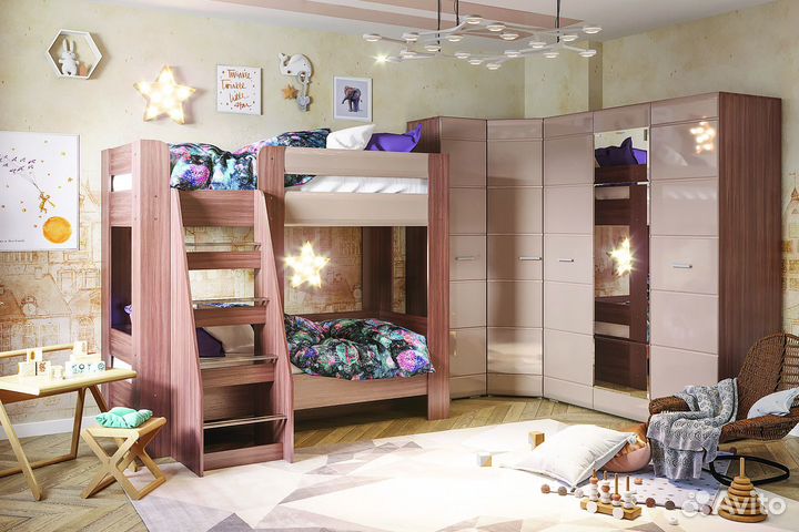 Шкаф Симба 3-х створчатый