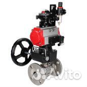 Кран шаровой DN.ru BV3232P(3pc) -FP-F-ISO-H Ду65 Ру25, трехсоставной полнопроходной фланцевый, нержа