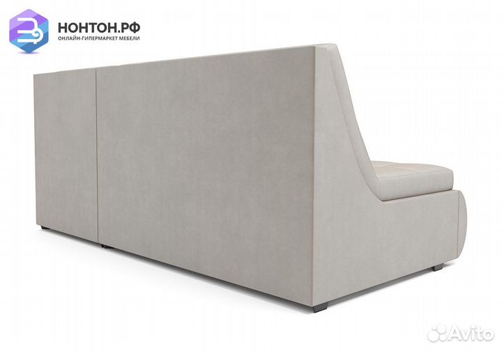 Угловой диван дельфин Дубай вельвет бежевый