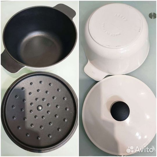 Чугунная эмалированная сковорода и кастрюля IKEA