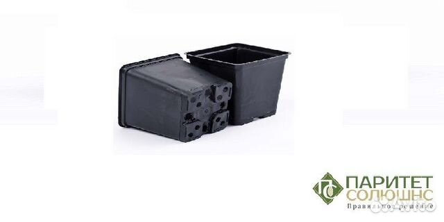 Горшок для рассады 9х9х10см, твердый