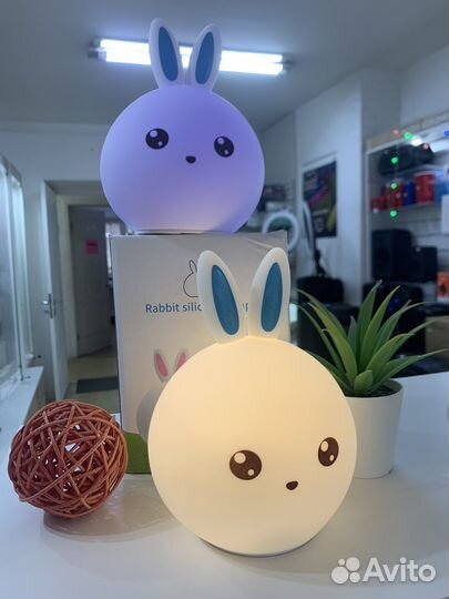 Детсткй ночник Rabbit Silicone Lamp (новый)