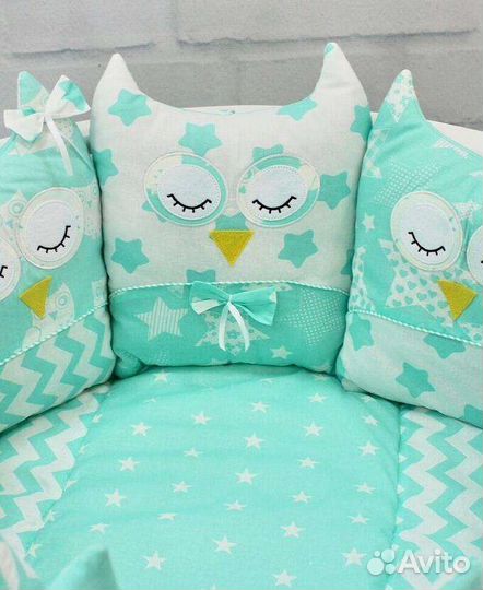 Подушка-позиционер, бортики в детскую кроватку