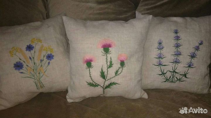 Подушка льняная 40*40