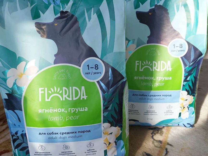 Florida корм для собак ягнёнок груша