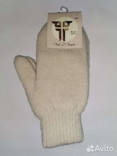 Детские варежки из верблюжьей шерсти