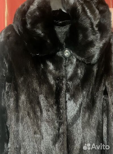 Шуба норковая с капюшоном 44 46