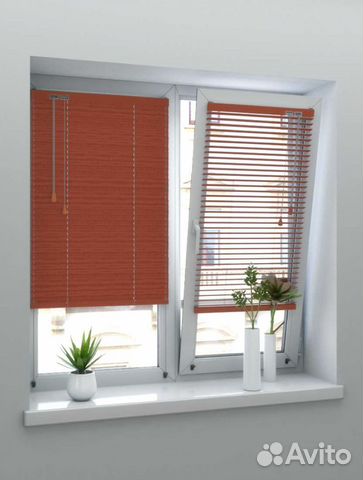 Горизонтальные деревянные жалюзи 25 мм розовое дер