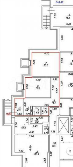 2-к. апартаменты, 60 м², 1/9 эт.