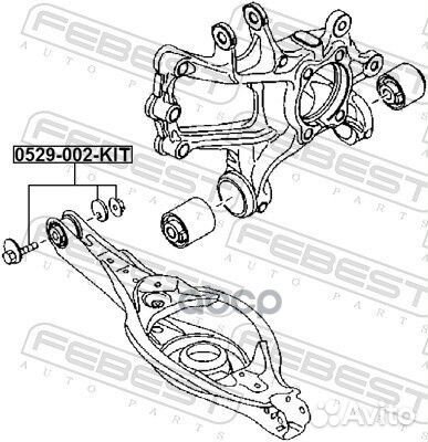 Болт с эксцентриком (ремкомплект);mazda axela