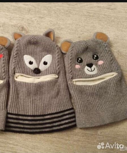 Шапка - шлем, весна шапка, шапка с ушками