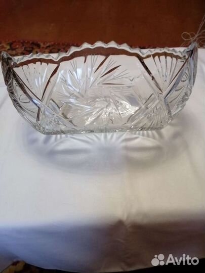 Салатник хрустальный