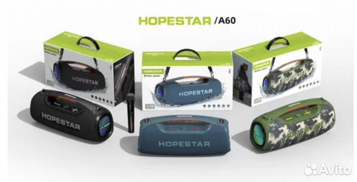 Колонка hopestar A60 мощность 100W с микрофоном