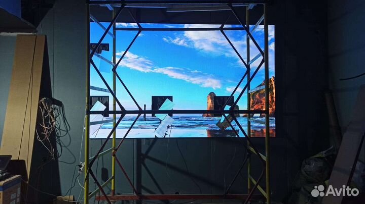 Монтаж ремонт настройка LED rgb экранов всех типов