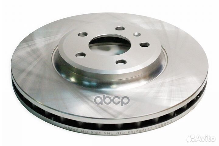 Диск тормозной передний, VAG C210R2103 cworks
