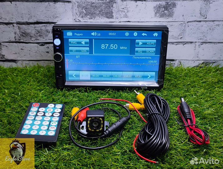 Магнитола 2 дин+камера